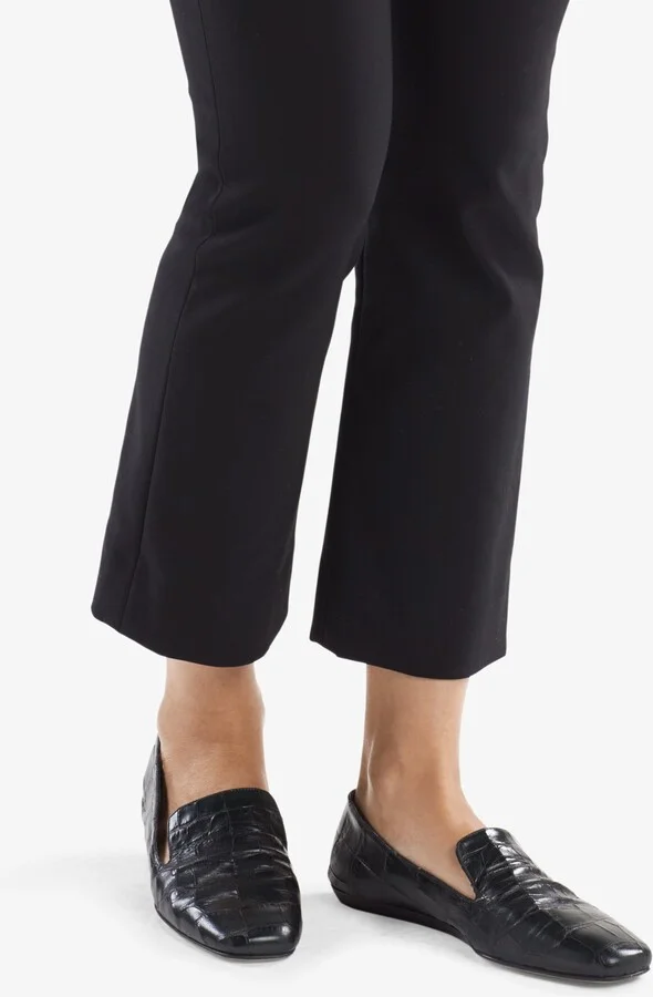 Grace Loafer - Embossed Croc - Dark Green - Image 3