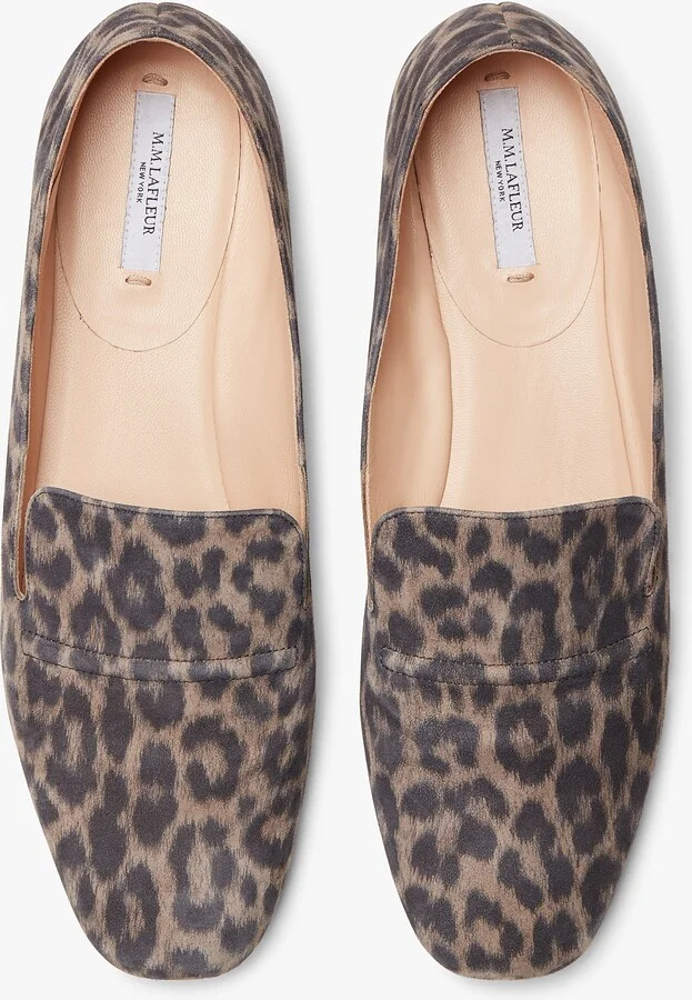 Grace Loafer - Leopard Suede - Taupe / Black - Image 4