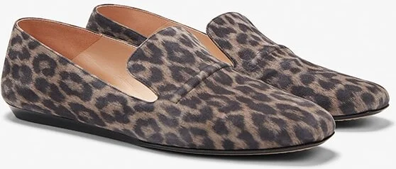 Grace Loafer - Leopard Suede - Taupe / Black - Image 8