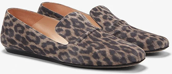 Grace Loafer - Leopard Suede - Taupe / Black - Image 9