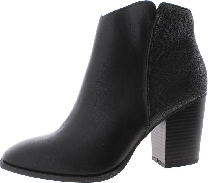 Graceyy Womens Faux Leather Embossed Booties