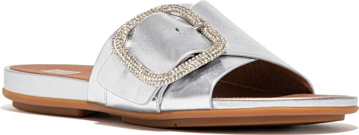 Gracie Leather Slide