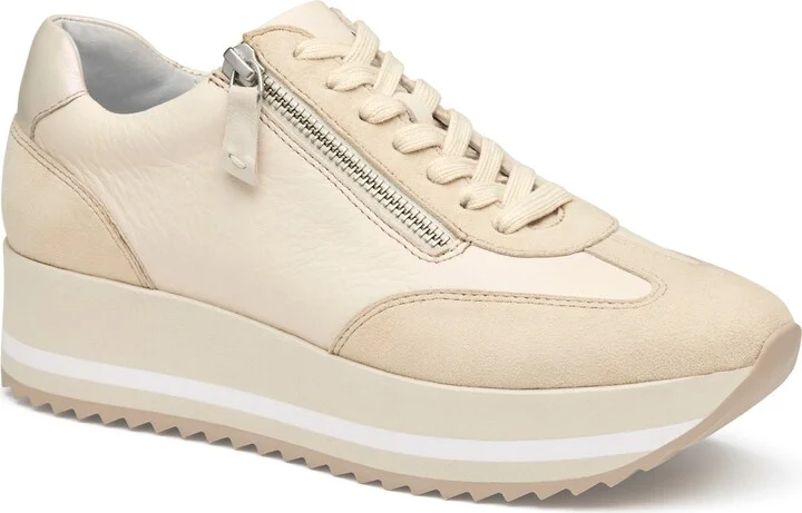 Bone Calfskin/ Kid Suede