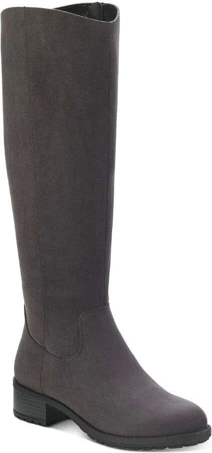 Graciee Womens Faux Leather Tall Knee-High Boots
