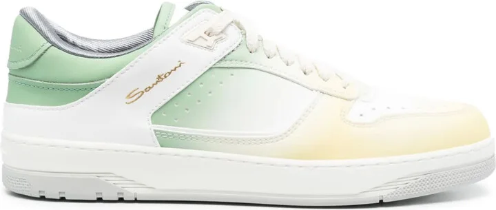 Gradient-Effect Lace-Up Sneakers