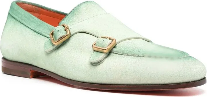 Gradient-Effect Suede Monk Shoes - Image 2
