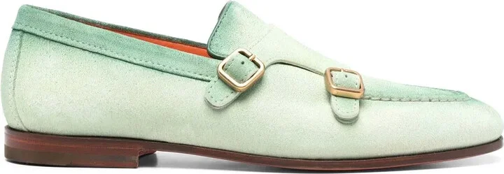 Gradient-Effect Suede Monk Shoes