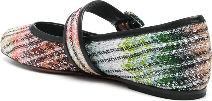 Gradient Woven Ballerina Shoes - Image 3