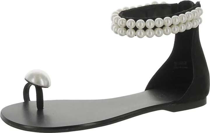 Graelyn Womens Faux Suede Ankle Strap