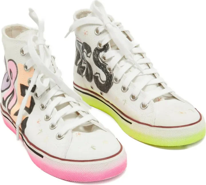 Graffiti High-Top Sneakers - Image 3