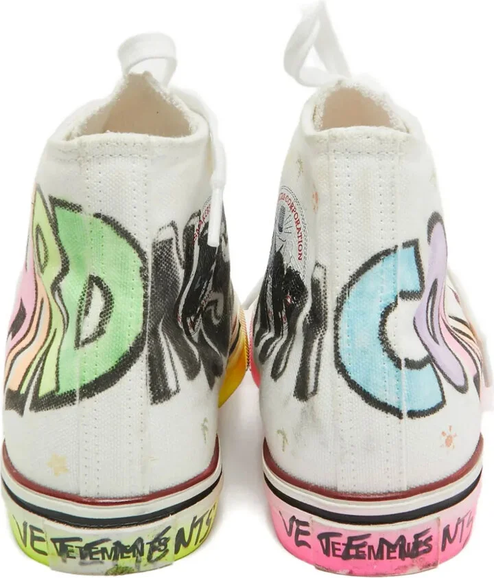 Graffiti High-Top Sneakers - Image 4