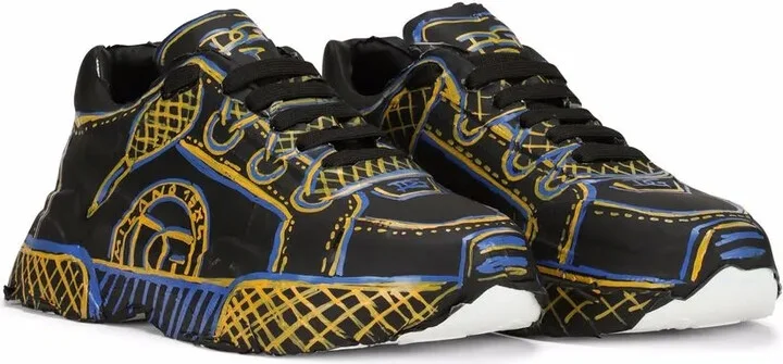 Graffiti Lace-Up Sneakers - Image 2