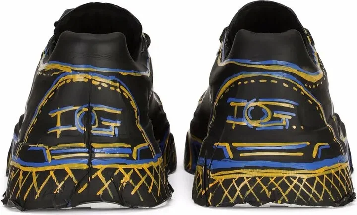 Graffiti Lace-Up Sneakers - Image 3