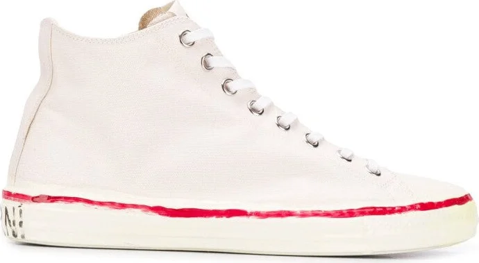 Graffiti Logo High-Top Sneakers