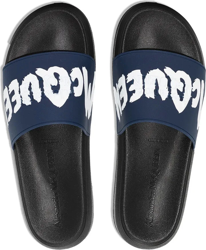 Graffiti-Logo Slip-On Slides - Image 4
