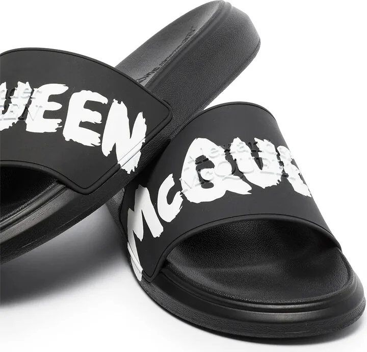 Graffiti-Logo Slip-On Slides - Image 2