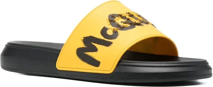 Graffiti-Logo Slip-On Slides - Image 2
