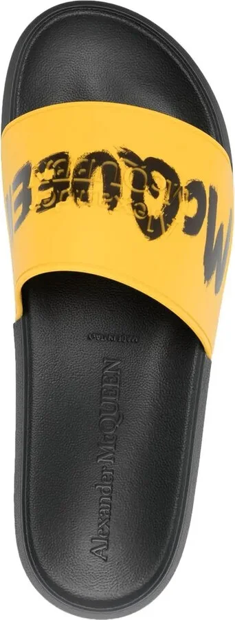 Graffiti-Logo Slip-On Slides - Image 4