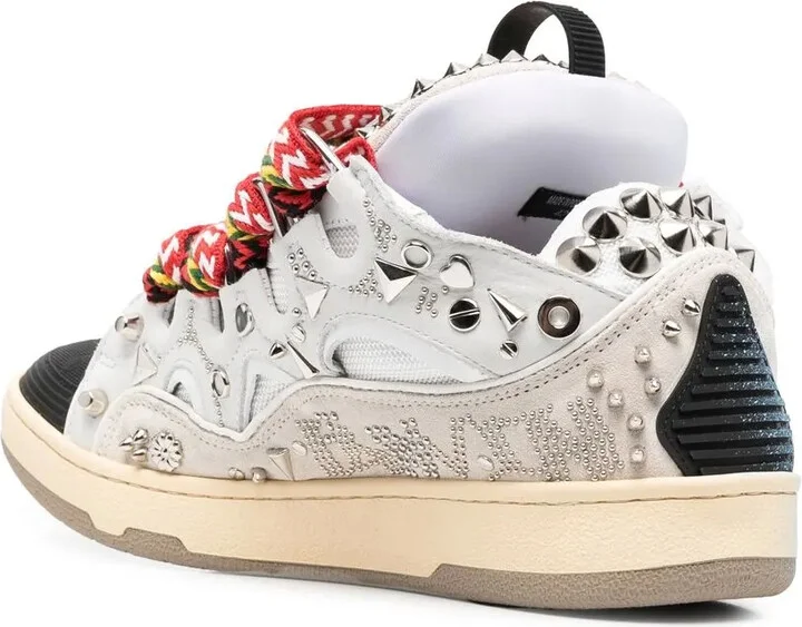 Graffiti-Print Lace-Up Sneakers - Image 3