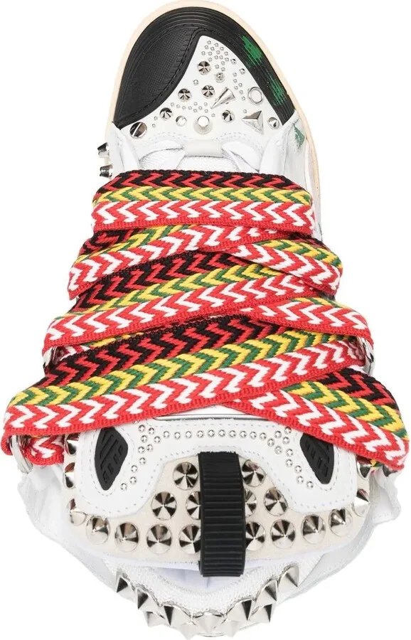 Graffiti-Print Lace-Up Sneakers - Image 4