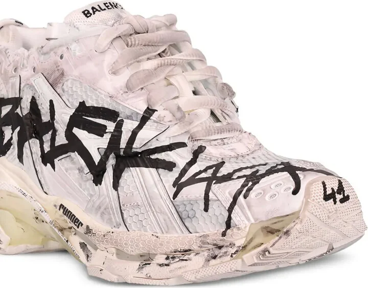 Graffiti-Print Sneakers - Image 4