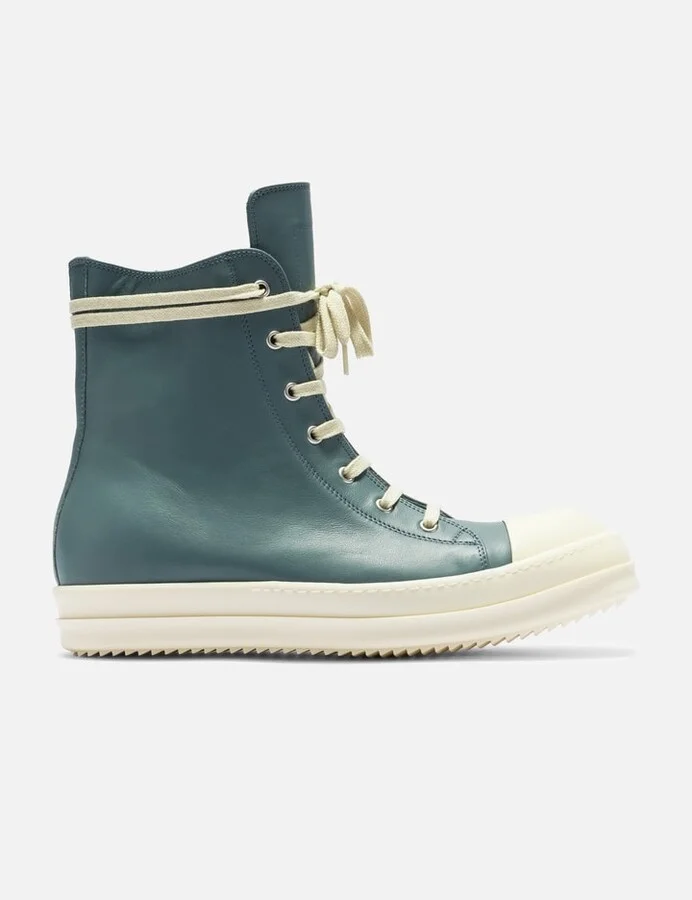 Grain Calf Leather Sneakers