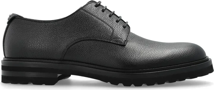 Grained Derby Shoes