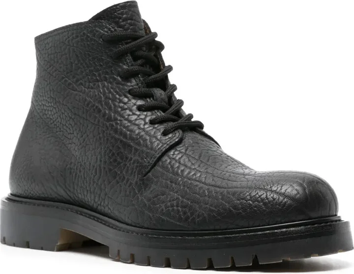 Grained Leather Ankle Boots - Image 2