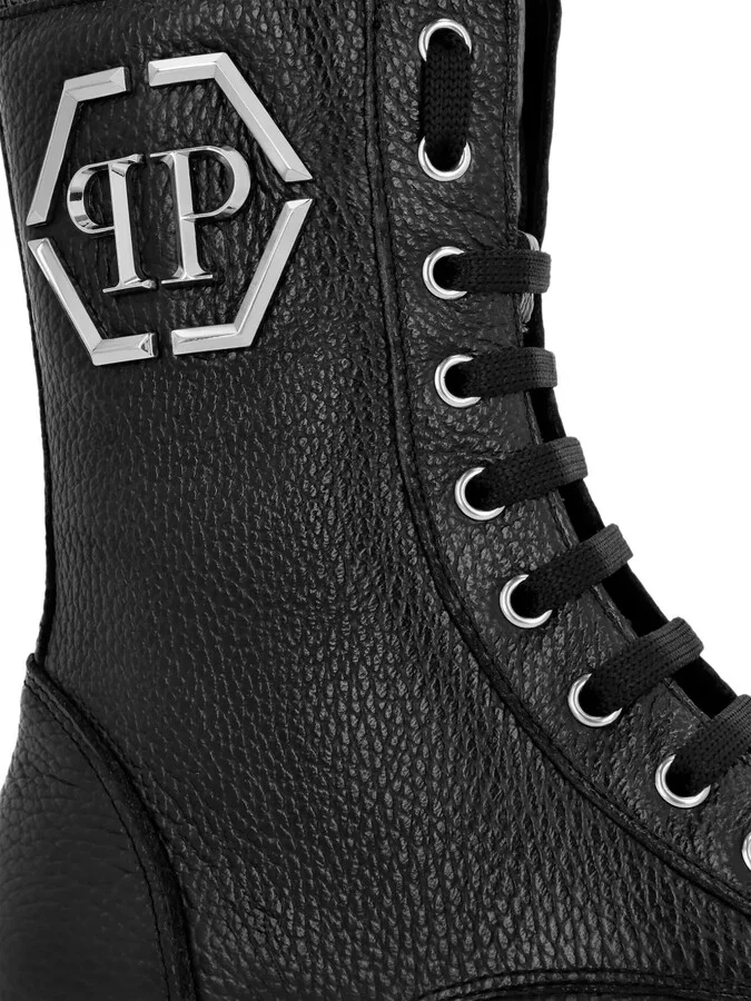 Grained Leather Boots - Image 4