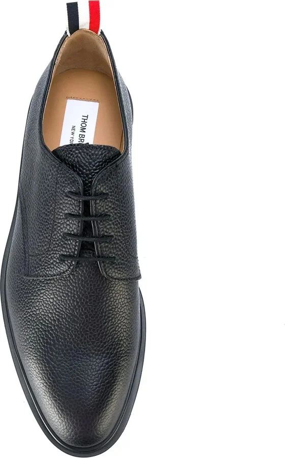grained leather Derby shoes - Image 4