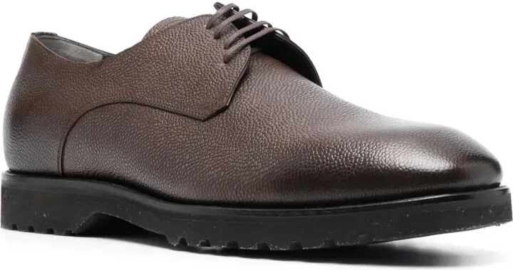 grained leather Derby shoes - Image 2