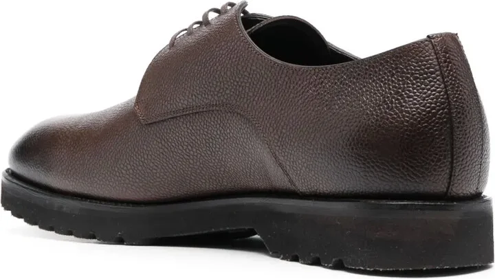 grained leather Derby shoes - Image 3
