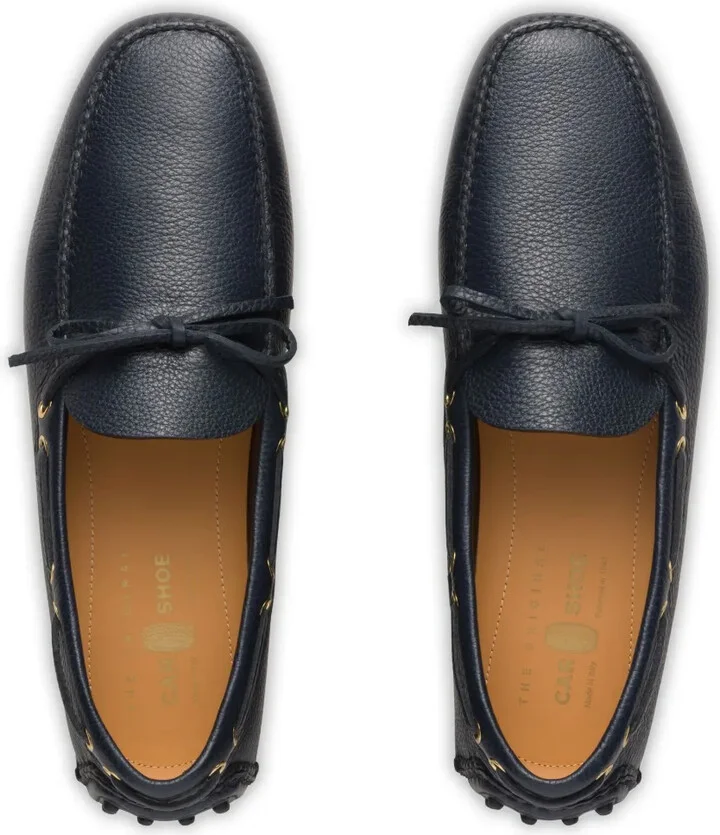 Grained-Leather Driving Shoes - Image 4