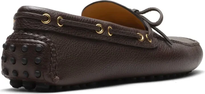 Grained-Leather Driving Shoes - Image 3