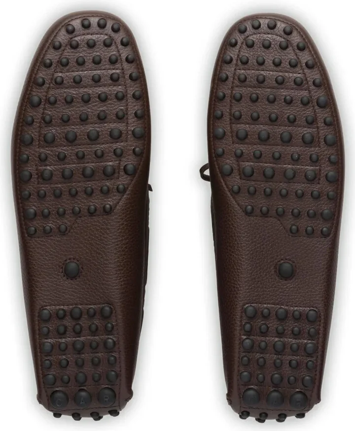 Grained-Leather Driving Shoes - Image 5
