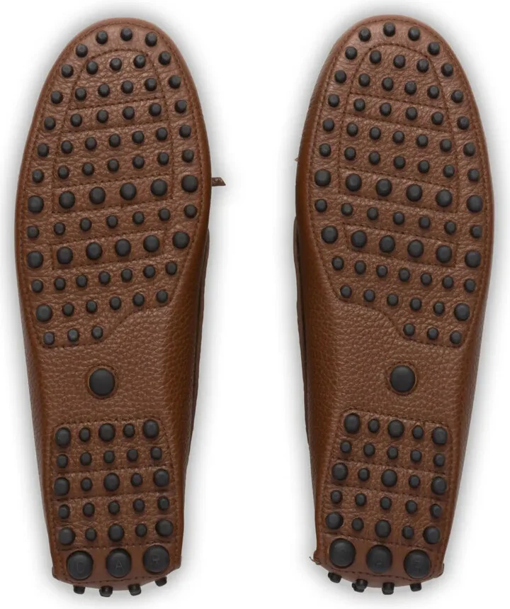 Grained-Leather Driving Shoes - Image 5