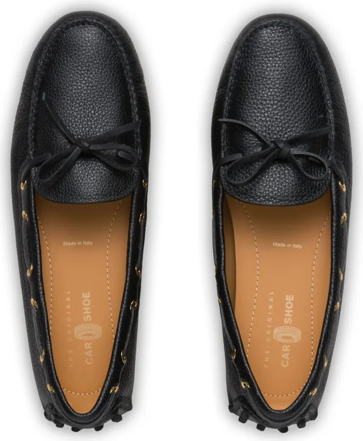 Grained-Leather Driving Shoes - Image 4