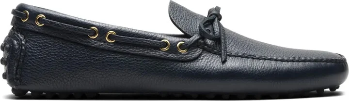 Grained-Leather Driving Shoes