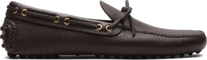 Grained-Leather Driving Shoes