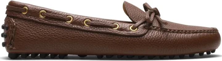 Grained-Leather Driving Shoes