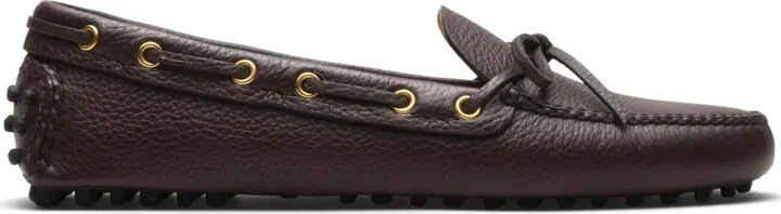 Grained-Leather Driving Shoes