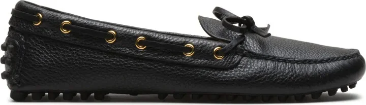 Grained-Leather Driving Shoes