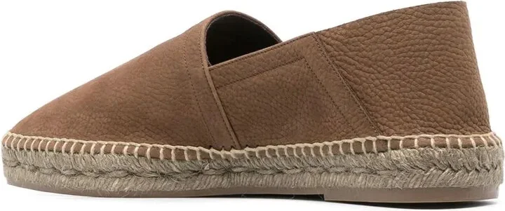 Grained Leather Espadrilles - Image 3