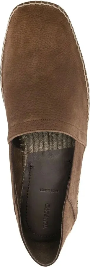 Grained Leather Espadrilles - Image 4