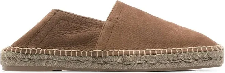 Grained Leather Espadrilles - Image 5