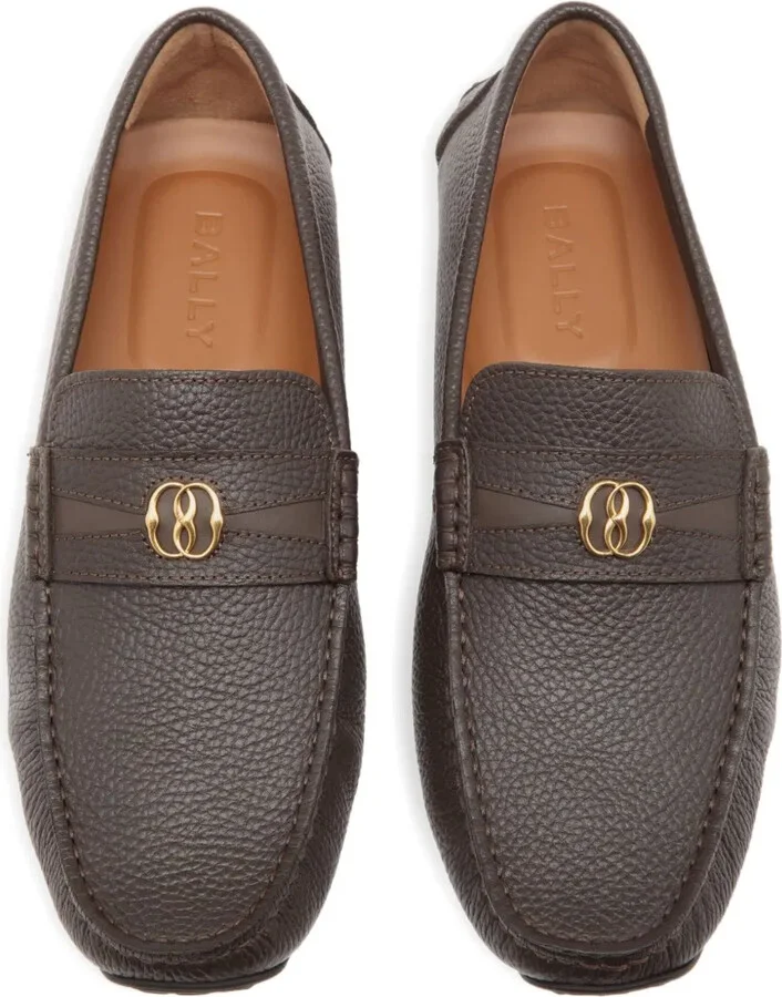 Grained Leather Loafers - Image 3