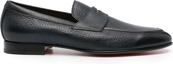 Grained Leather Loafers