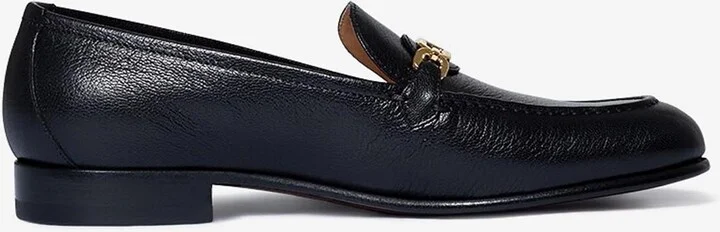 Grained Leather Loafers
