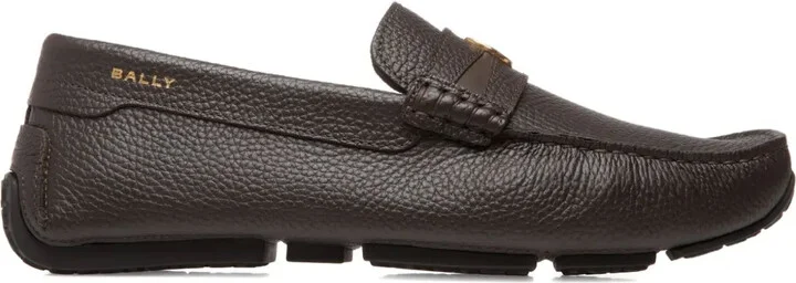 Grained Leather Loafers