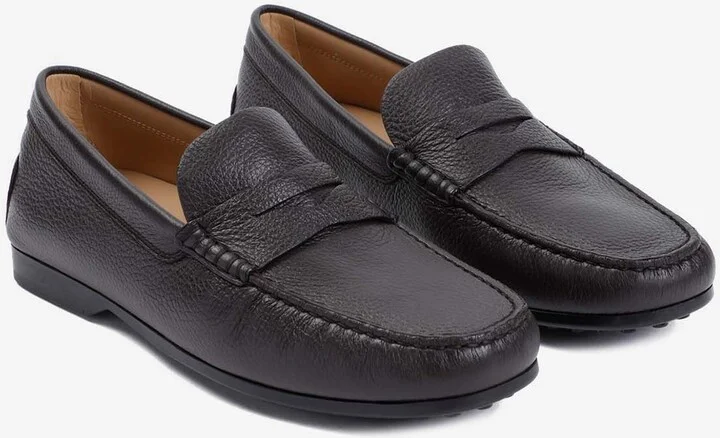 Grained Leather Penny Loafers - Image 2
